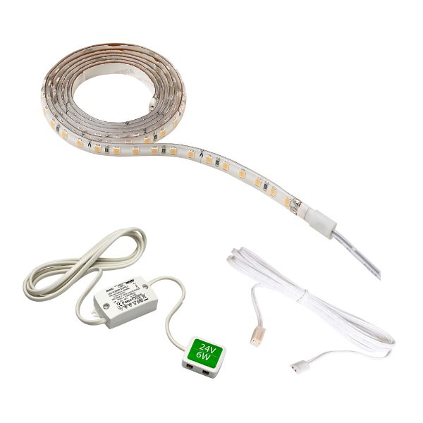 Picture of VIVA 2, Flexible Strip Lighting, 1000mm Kit* White, Cool White
*Kit Comprises Of 1000mm Length Flexible Strip Light, Driver And Connection Cable